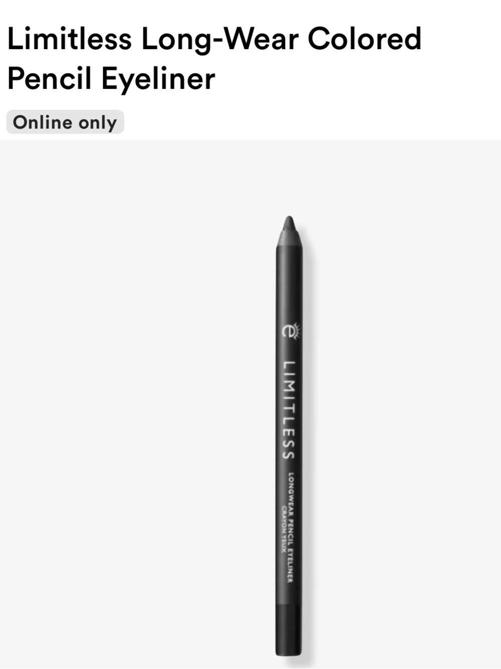 Limitless Long-Wear Colored Pencil Eyeliner - Black